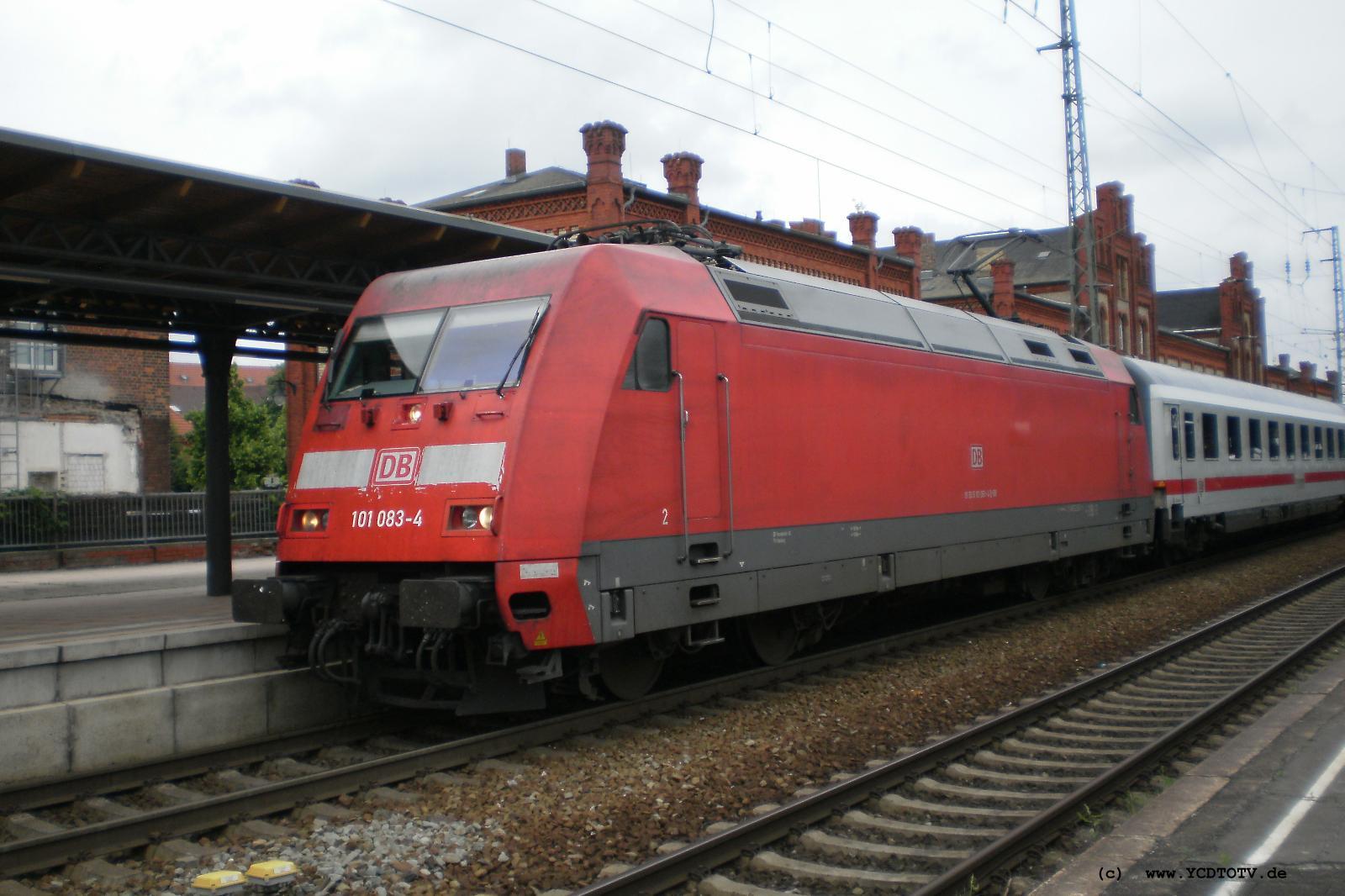 Bahnhof Stendal 12.06.2010 101 083-4 