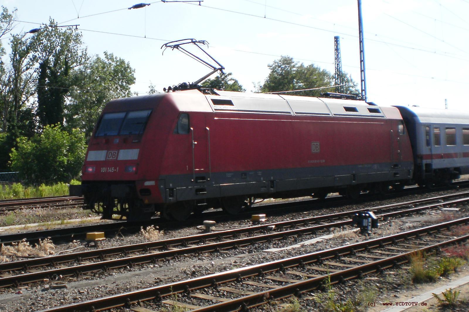 Bahnhof Stendal 15.06.2010, 101 145-1 