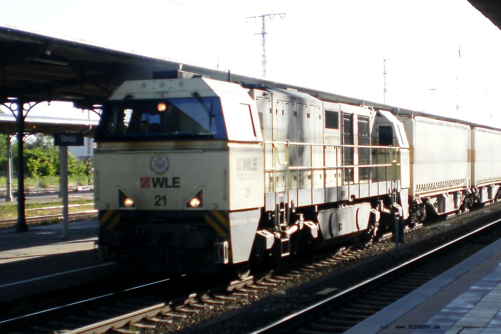 Bahnhof Stendal 16.06.2010, WLE 21 