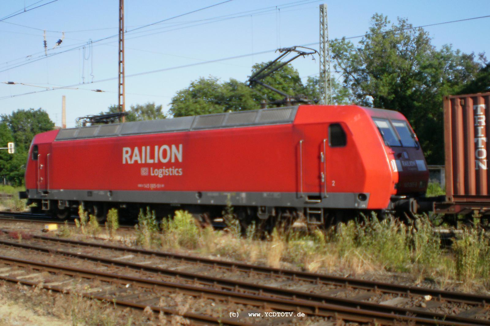 Bahnhof Stendal 17.06.2010, 145 065-9 