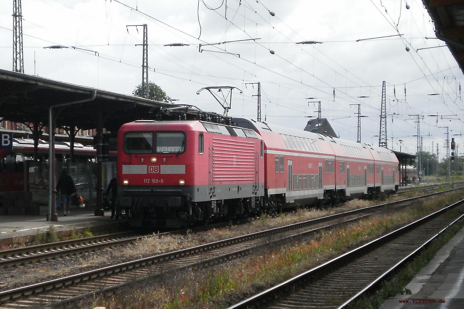 Bahnhof Stendal 19.06.2010, 112 169-8