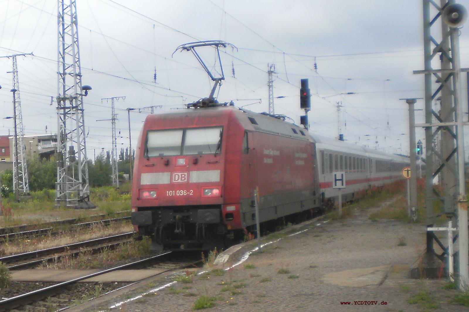 Bahnhof Stendal 20.06.2010 101 036-2 