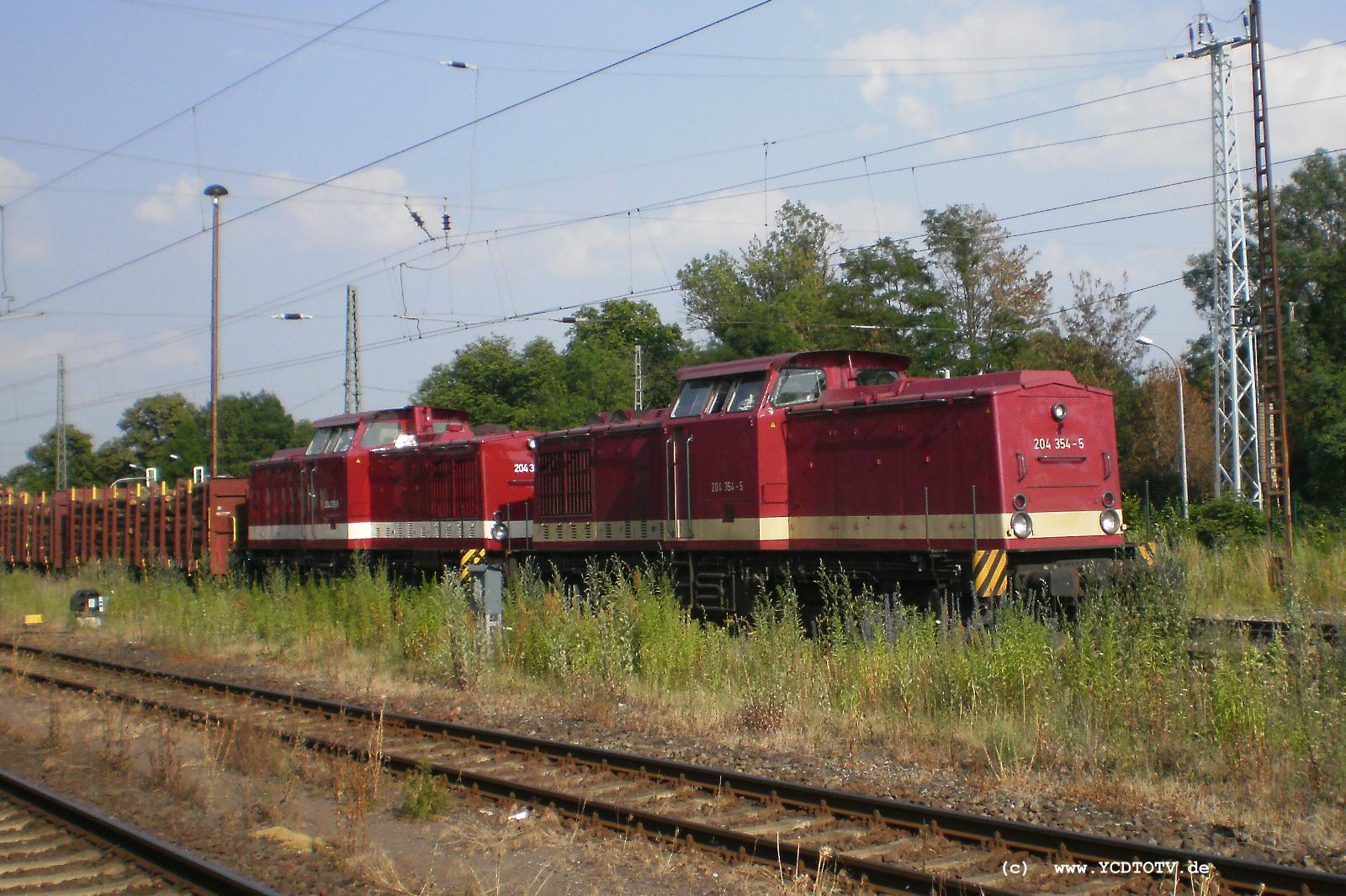 Bahnhof Stendal 02.07.2010, 204 354-5, 204 311-5 