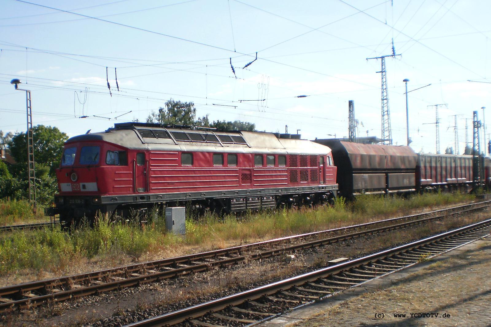 Bahnhof Stendal 07.07.2010, 233 536-2 