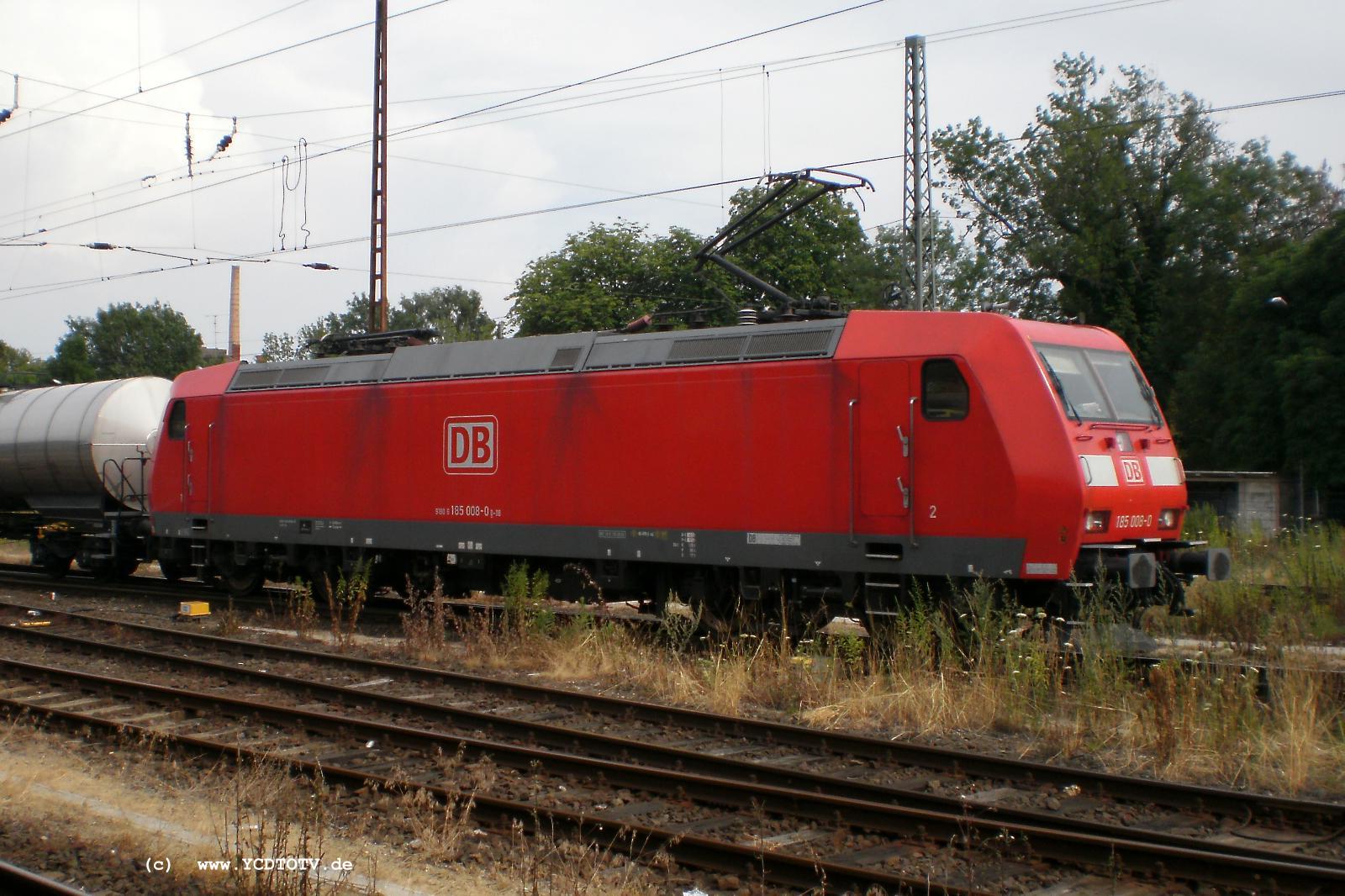 Bahnhof Stendal 12.07.2010, 185 008-0 