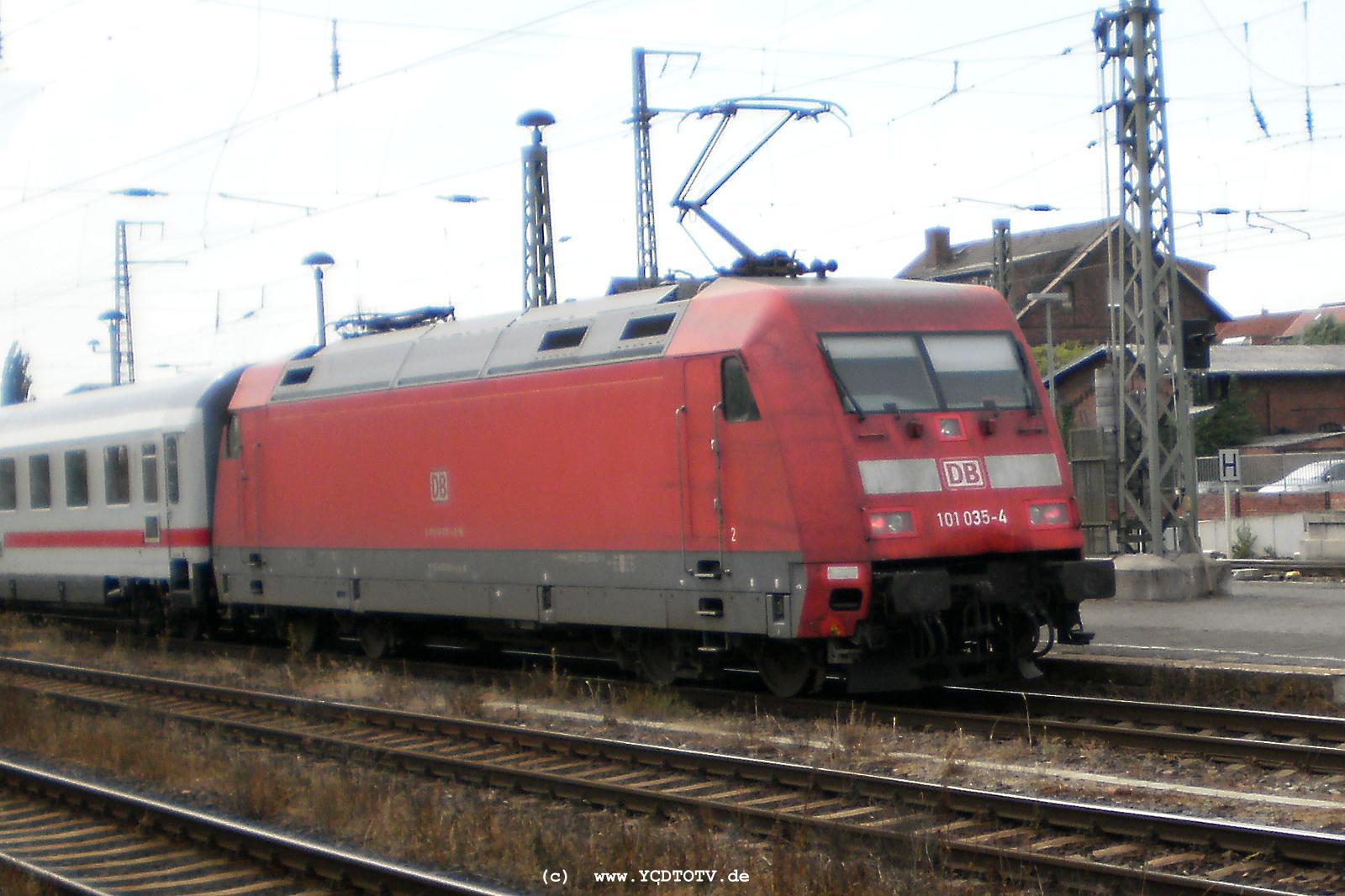 Bahnhof Stendal 12.07.2010 101 035-4 