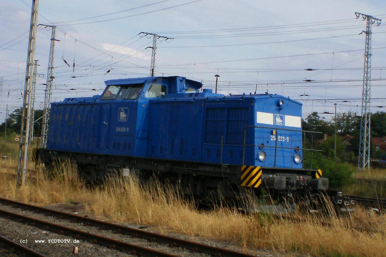 Bahnhof Stendal 02.08.2010, 204 033-9 PRESS 